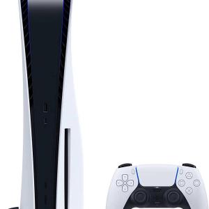 Sony PlayStation 5 Standard Edition Console, Support 4K @ 120Hz, AMD Zen 2, AMD RDNA 2 GPU, 16GB RAM, Built-in 825GB SSD, Tempest 3D AudioTech, Haptic, White
