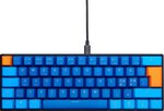 GamerTek GK60 Mini Pro Mechanical Gaming Keyboard, 61 Keys ANSI, English + Arabic Dual Layout, NKRO Full Anti Ghosting, RGB With 18 Effects, Detachable Cable, Jazz Blue | 396171