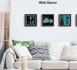 Divoom Pixoo Dot Tone Bluetooth Pixel Photo Frame, With RGB Light, Gaming Digital Alarm Clock, Daily Planner, Black | 756418