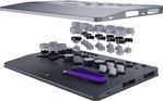 PDP Victrix Pro KO Leverless Fight Stick, For PS5, PS4 & PC, 16 Moveable & Mappable Buttons, Hot-Swappable Cherry MX Speed Silver RGB Switches, 3m Braided USB-C Cable, Black | TBF-3001-05