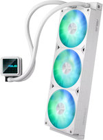 ASUS Prime LC 360 aRGB Liquid CPU Cooler, 360mm Radiator, 3x PRIME LC 36025 Integrated Fan, 2200 RPM Fan Speed, 75.7 CFM Airflow, 400mm Sleeved Rubber, White | 90RC0102-B0EAY0