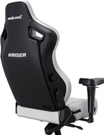 AndaSeat Kasier 4 Series Premium Gaming Chair, 5Â° Sloping Seat Base, Pop-out Lumbar, 5D Armrests, Up to 180kg Max Weight, Premium PVC Leather, XL, Cloudy White | AD12YDDC-XLL-20-W-PVC