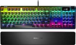 SteelSeries Apex Pro Mechanical Gaming Keyboard, Adjustable Actuation Switches, Worldâ€™s Fastest Mechanical Keyboard, OLED Smart Display, RGB Backlit | 64626 - 64622