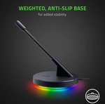 Razer Mouse Bungee V3 Chroma, Razer Chroma RGB Underglow Lighting, Spring Arm, Clip-On Cable Catch, Rust-Resistant Spring Arm, Anti-Slip Feet, Black | RC21-01520100-R3M1