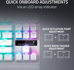 Razer Huntsman V3 Pro Tenkeyless Keyboard, Razer Analog Optical Gen-2 Switch, 1000Hz Polling Rate, Chroma RGB, Magnetic Firm Wrist Rest, English Layout, Type C Cable, White | RZ03-04981700-R3M1