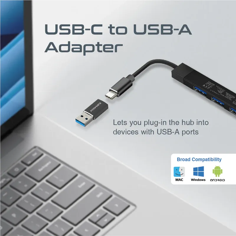 PROMATE HUB 4IN1 USB-C LITEHUB-4