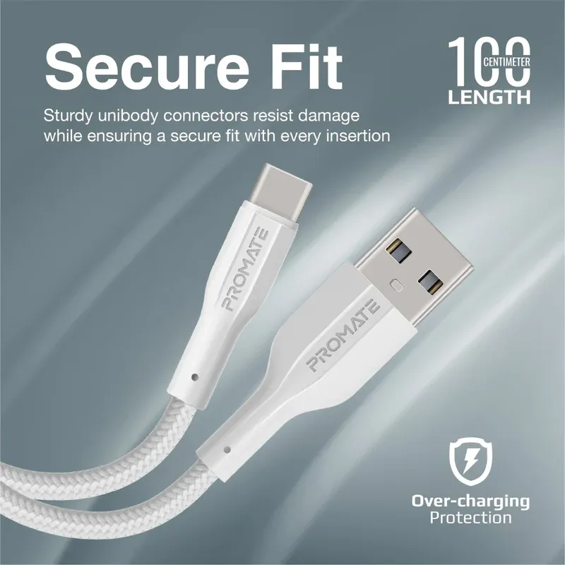 PROMATE CABLE USB TO USB-C XCORD-AC WHT