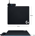 Logitech Powerplay Wireless Charging Gaming Mouse Pad - Black