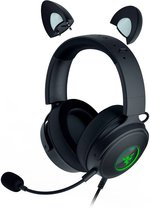 Razer Kraken Kitty V2 Pro Gaming Headphones, 50mm Razer TriForce Titanium, Passive Noise Cancellation, Unidirectional Pick-Up Pattern, USB Type-A Connectivity, Black | RZ04-04510100-R3M1