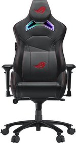 ASUS ROG Chariot Gaming Chair, Aura RGB Feature, 4D-Adjustable Armrests, Lumber Pillow, Z Support Multi-Function, 65mm POU Coated Casters, Black | 90GC00E0-MSG010