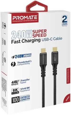 PROMATE USB-C CABLE POWERBOLT240 -2M