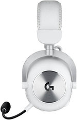 Logitech Pro X 2 Lightspeed Wireless Gaming Headset, 50mm Graphene Driver, Neodymium Magnet, Carioid Pickup Pattern, 2.4 GHz Lightspeed Bluetooth Connection Type, White | 981-001269