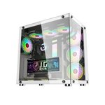 WJ Coolman ROBIN I ATX Gaming Case With 7 ARGB Fans - White | WJ-CM-ROBINII-W