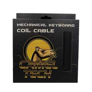 Camel Tech Coiled Cables For Keyboard â€“ Black | CT-C-B