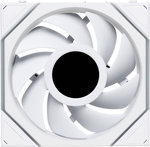 Lian-Li UNI FAN TL120 LCD Wireless Case Fan, 120mm Fan Size, 1900 RPM Fan Speed, 62 CFM Fan Airflow, Fluid Dynamic Bearing Type, PBT & PA66 Material, Pack of 3, White | 12TLLCD1W3W