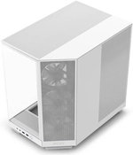NZXT H6 Flow RGB Compact Dual-Chamber Airflow Mid-Tower ATX Case, Panoramic Glass Panels, Up to 360 mm Radiator & 3x 120mm RGB Fans, Cable Mgt, USB-C 3.2 / USB-A 3.2, White | CC-H61FW-R1