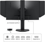 BenQ Zowie XL2566X+ Gaming Monitor, 24" TN Display, FHD Resolution, Up to 400Hz Refresh Rate, DyAc 2 Technology, Black eQualizer, Color Vibrance, S Switch, Shielding Hood, Black | XL2566X+