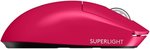 Logitech G Pro X Superlight 2 Lightspeed Wireless Gaming Mouse, Lightforce Hybrid Switches, HERO 2 Sensor with 32,000 DPI, 5 Prog Buttons, Up to 95H Battery Life, USB-C, PC & Mac, Pink | 910-006798