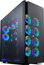 CORSAIR OBSIDIAN 1000D Super-Tower Case, Smoked Tempered Glass, Aluminum Trim - Integrated COMMANDER PRO Fan And Lighting Controller | CC-9011148-WW