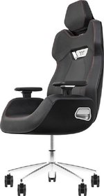 Thermaltake Argent E700 Real Leather Gaming Chair, Design by Studio F. A. Porsche, 4D Adjustable Armrests, Wire-Control Mechanism, 4 Gas Lift, Storm Black | GGC-ARG-BBLFDL-01