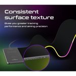 Vertux RaftPad-Qi Anti-Friction LED Gaming Mouse Pad