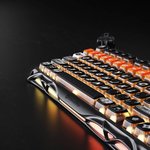 GravaStar Mercury K1 Pro Wireless Gaming Keyboard, Handcrafted Battle-Worn Mechanical Keyboard, Aluminum Alloy, 75% Layout, Designed for Durability & Unique Aesthetic, Orange | K1 Pro