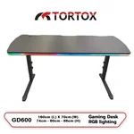TORTOX BLACK GAMING DESK GD600 RGB 160X70 CM