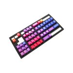 Ducky 108 ABS Doubleshot Afterglow SA Keycaps, Set For Keyboards or MX Compatible, Standard US Layout, 108 Keys, USB Connectivity, Red / Orange / Purple | DKSA108-USADZZWSG