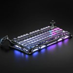 GravaStar Mercury K1 Pro 75% Galaxy Black Wireless Mechanical Gaming Keyboard