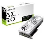 GIGABYTE GeForce RTX 4070 AERO OC Graphics Card, 12GB GDDR6X 192 bit Memory, 2565 MHz Core Clock, 21 Gbps Memory Clock, 5888 CUDA Cores, PCI-E 4.0, 3xDP, 1x HDMI | GV-N4070AERO OC-12GD