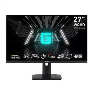 MSI G274QPX Gaming Monitor, 27 WQHD Rapid IPS, 240Hz Refresh Rate, 1ms GtG Response Time, NVIDIA G Sync Technology, 1.07B Color Support, Narrow Edge to Edge Bezel, Black 9S6 3CC29H 079