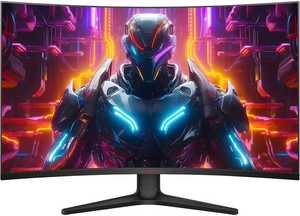 Koorui 32GA01 32" QHD VA Curved Gaming Monitor, Up to 170Hz Refresh Rate, 1ms Response Time, AdaptiveSync Technology, VESA Mountable, 2x HDMI2.0 / DP1.2 / 3.5mm Audio Port | 32GA01