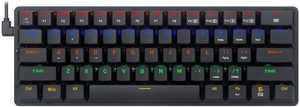 Redragon Elise Pro K615P-KBS Mechanical Keyboard, Blue Key SwitcheT BT5/2.4GHz Dongle/USB-C Cable, English Layout, 1600mAh Battery, Black | K615P-KBS