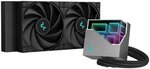 DeepCool Liquid Cooler LT520 240mm 4th Gen Dual-Chamber Pump 3100RPM Multidimensional Infinity Mirror ARGB Block 280w TDP AIO Cooler Anti-Leak Tech CPU Water Cooler for AMD AM4/AM5 LGA 1700/1200