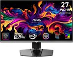 MSI MAG 272QP QD-OLED X50 Gaming Monitor, 27" QD-OLED Display, WQHD Resolution, 500Hz Refresh Rate, 0.03ms (GtG) Response Time, AMD FreeSync Premium Pro, Black | 9S6-3CD79A-032