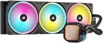 Corsair iCUE LINK H170i RGB AIO Liquid CPU Cooler, 420mm Radiator, 3x QX140 RGB Fans, 2000 RPM Fan Speed, Up to 82.5 CFM Air Flow, Copper Cold Plate, Aluminum Radiator, Black | CW-9061004-WW