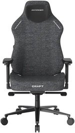DXRacer Craft Series Gaming Chairs, 2D Integrated Lumbar Support, 4D Armrests, Class 4 Hydraulics, 90Â° ~ 135Â° Back Recline Support, Woven Fabric Upholstery, Large Size, Black / Grey | GC/LCF23FBE/BG