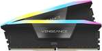 CORSAIR Vengeance RGB 48GB (2x24GB) DDR5 Desktop Memory, 6000MHz Memory Speed (PC5-48000), 36-44-44-96 Latency, Intel XMP 3.0, 1.40V, 288-Pin, Black | CMH48GX5M2E6000C36