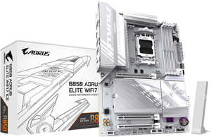 GIGABYTE B850 Aorus Elite WIFI7 ICE AM5 ATX Motherboard, AMD B850 Chipset, 4x DDR5 DIMM Slots, Up to 256GB Max Memory, 1x PCIe 5.0 x16, 3x M.2 Slots, WiFi & BT, White | B850-A-ELITE-WF7-ICE