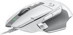 Logitech G502 X Wired Gaming Mouse, Lightforce Switches, 100 â€“ 25,600 dpi Resolution, HERO 25K Sensor, 13 Programmable Controls, 40G2 Acceleration, 5 Onboard Memory Profiles, White | 910-006144