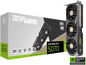 ZOTAC GAMING GeForce RTX 5070 SOLID OC Graphics Card, 12GB GDDR7 192-Bit Memory, 2542 MHz Engine Clock, 28 Gbps Memory Clock, 6144 CUDA Cores, PCI Express 5.0 x16 | ZT-B50700J-10P