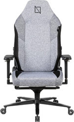 Navodesk Formula Series Apex Air Gaming Chair, Lumbar Support, 4D Armrests, Memory Foam Pillows & Magnetic Headrest, Up to 155Â° Backrest Recline, 135kg Weight Capacity, Light Grey | APEX-AIR-FW-LG