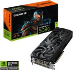 GIGABYTE GeForce RTX 5080 WINDFORCE OC SFF Graphics Card, 16GB GDDR7 256-Bit Memory, 2670 MHz Core Clock, 30 Gbps Memory Clock, PCI Express 5.0, Black | GV-N5080WF3OC-16GD
