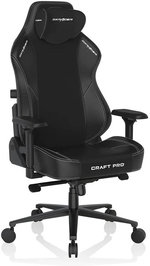 DXRacer Craft Pro Classic1 Gaming Chair, Alumnum Base, High-Density Memory Foam, Adjustable Memory/Recline, 4D Armrests, Multi-fun Tilt, 2.36" Caster, Class 4 Hydraulics, Black | CRA-PR001-N-H1