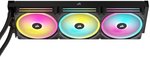Corsair iCUE LINK H170i RGB AIO Liquid CPU Cooler, 420mm Radiator, 3x QX140 RGB Fans, 2000 RPM Fan Speed, Up to 82.5 CFM Air Flow, Copper Cold Plate, Aluminum Radiator, Black | CW-9061004-WW