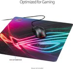 Asus NC03-ROG Strix Edge 17.7'' x 15.7'' Gaming Mouse Pad, Anti-fray Stitching, Non-slip Base | 90MP00T0-B0UA00