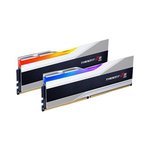 G.Skill Trident Z5 RGB DDR5 Memory, DIMM Kit 32GB (2x16GB), 6000MHz Tested Speed, CL36-36-36-96 Latency, Non-ECC, 1.35V, Unbuffered, White | F5-6000J3636F16GX2-TZ5RS