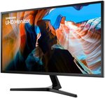 Samsung 32" 4K UHD VA Business Monitor with 1 Bn Colors, 60Hz Refresh Rate, 4ms Response, 97% Gamut, AMD Freesync, Game Mode, Viewing Angle (H/V) 178Â°/178Â°, 2x HDMI, 1x DP, Black | LU32J590UQMXUE