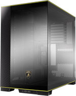 Lian Li O11D EVO RGB Automobili Lamborghini Edition Tower Computer Case, Up to 420mm Radiator & 9x Fan Support, 5â€³ LCD Display, 4.0mm Tempered Glass, Steel & Carbon Fiber Material, Black | O11DERGBL
