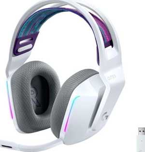  Logitech G733 LightSpeed Wireless RGB Gaming Headset, Cardioid Pick-Up Pattern, White | 981-000883